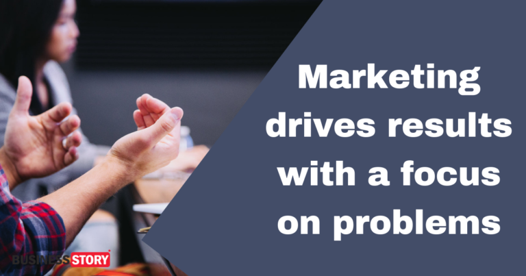 Marketing drives results with a focus on problems